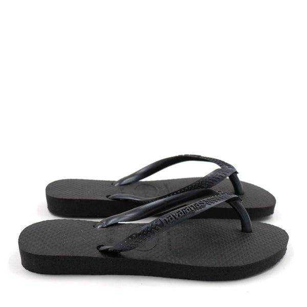 כפכף הוואינס סלים שחור Havaianas מידות ילדים