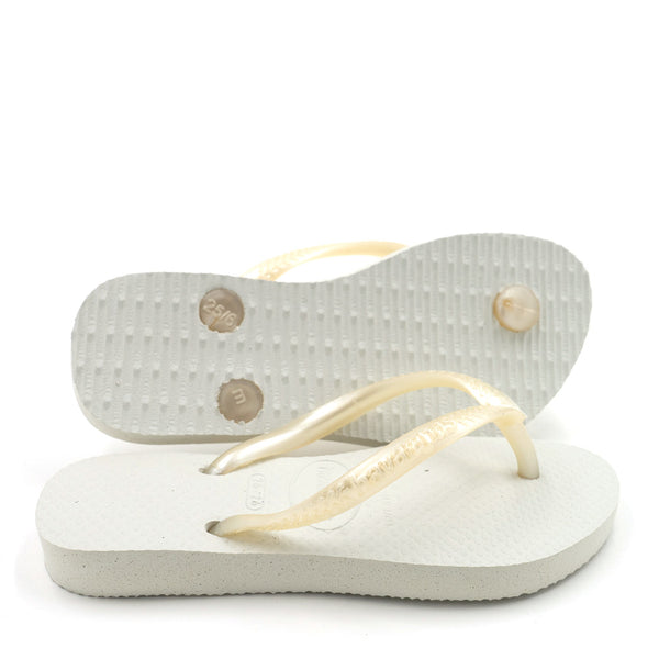 כפכף הוואינס סלים לבן Havaianas מידות ילדים 23-34