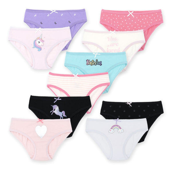מארז 10 תחתונים צבעוניים מודפסים בנות