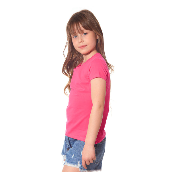 מארז 8 חולצות לייקרה צווארון עגול בנות