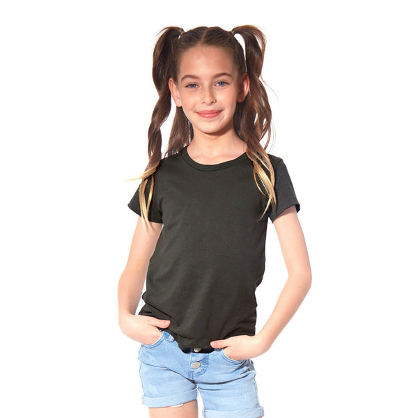 מארז 8 חולצות לייקרה צווארון עגול בנות