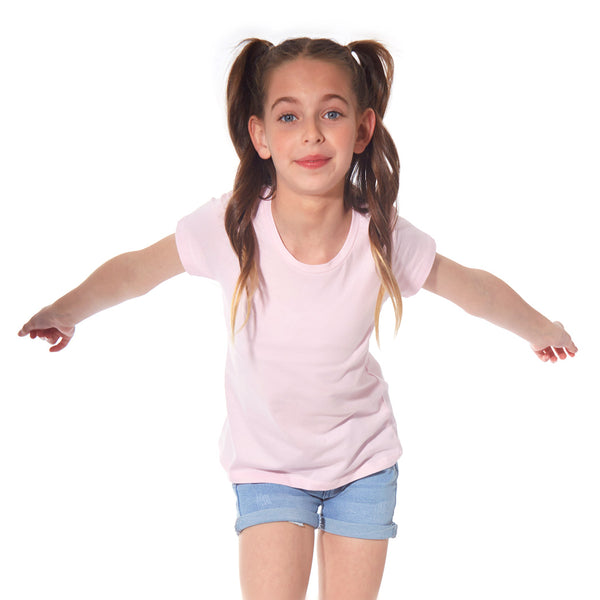 מארז 8 חולצות לייקרה צווארון עגול בנות