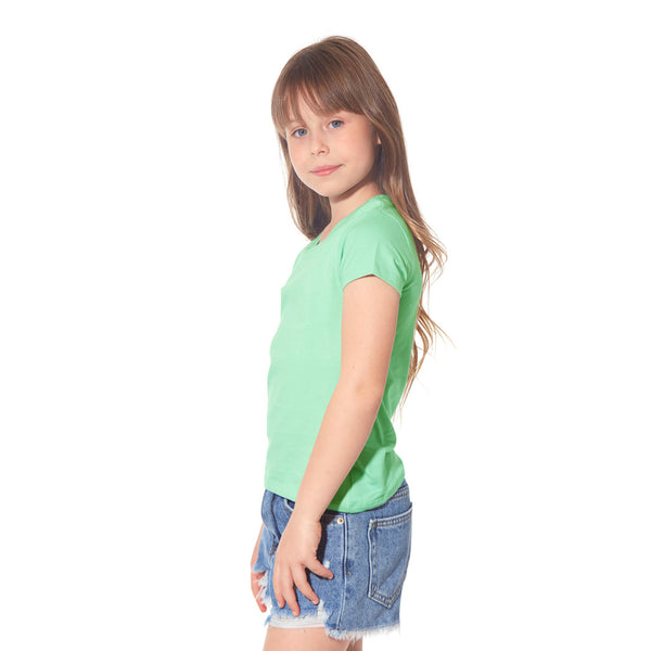 מארז 8 חולצות לייקרה צווארון עגול בנות