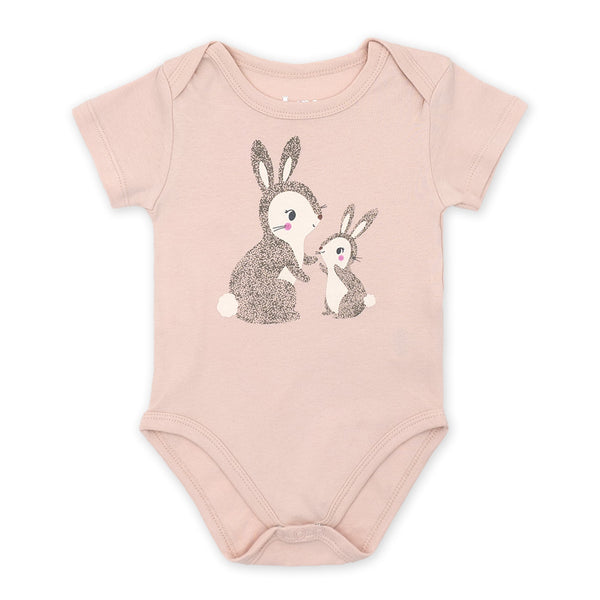 מארז 3 בגדי גוף ארנבת-חלק-פרחוני תינוקות בנות