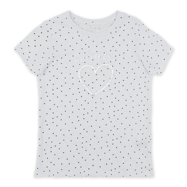 מארז 3 חולצות שונות בהדפסים כסופים בנות