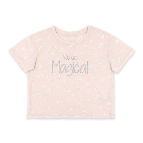 מארז 3 חולצות שונות בהדפסים כסופים בנות