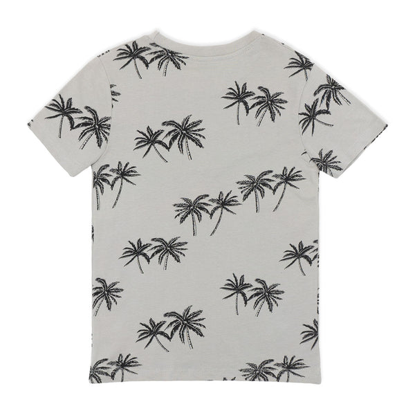 מארז 3 חולצות מודפסות לבן-טורקיז-אפור בנים