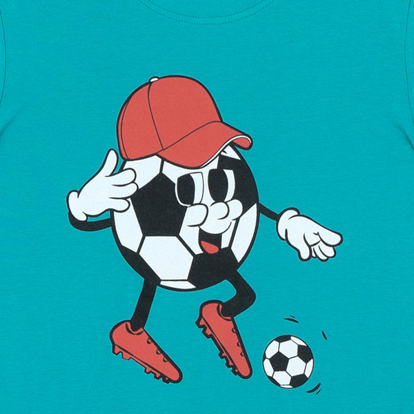 מארז 3 חולצות מודפסות לבן-טורקיז-אפור בנים