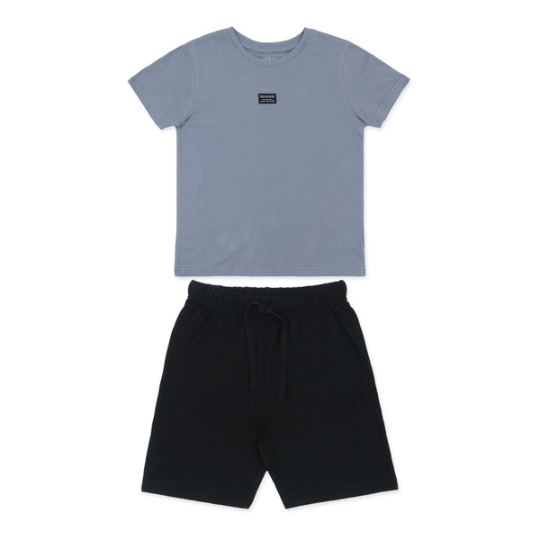 מארז 2 חליפות בהדפסי כרישים בנים