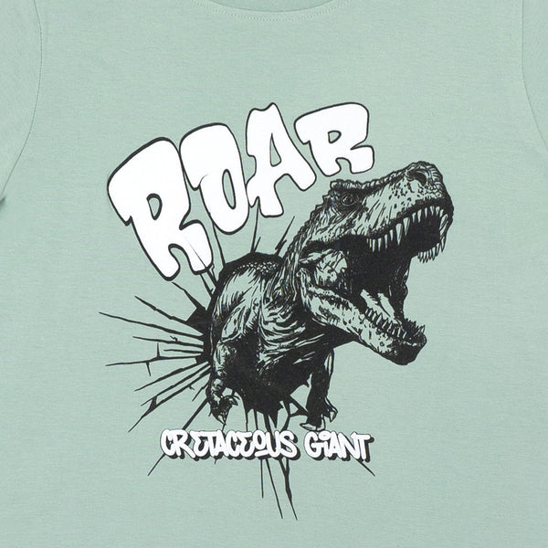 מארז 2 חליפות בהדפסי דינוזאורים בנים