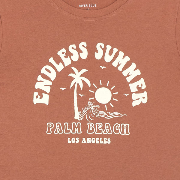 זוג חליפות הדפסי דקלים Endless Summer תינוקות בנים