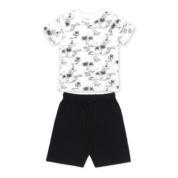 זוג חליפות הדפסי דקלים Endless Summer תינוקות בנים