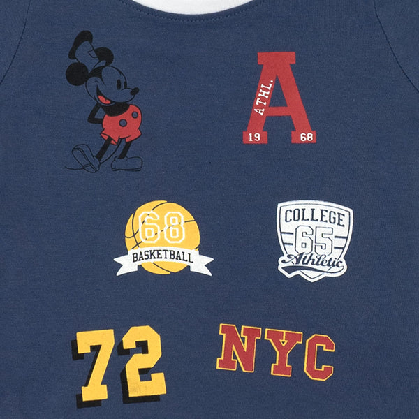 זוג חליפות מיקי מאוס כחול-שחור-לבן תינוקות בנים