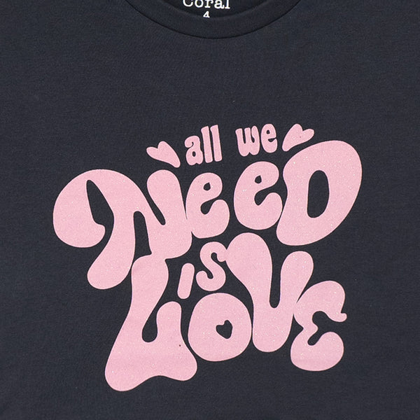 מארז 3 חולצות ורוד-קרם-פלדה בנות