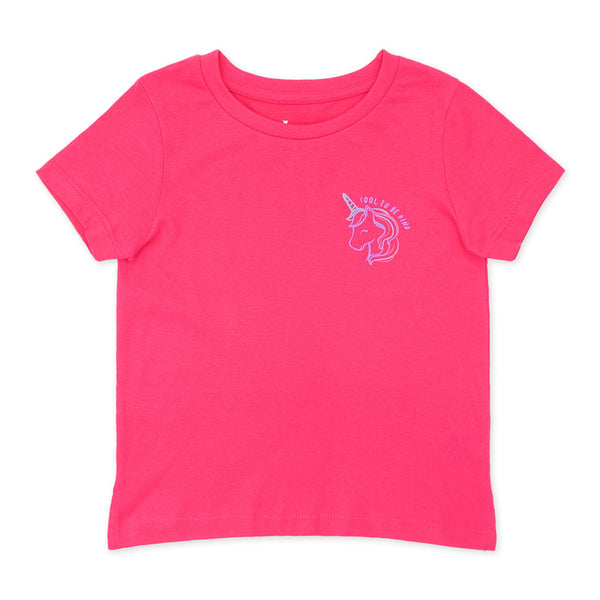 מארז 3 חולצות עם שליץ סגול-פוקסיה-פלדה בנות