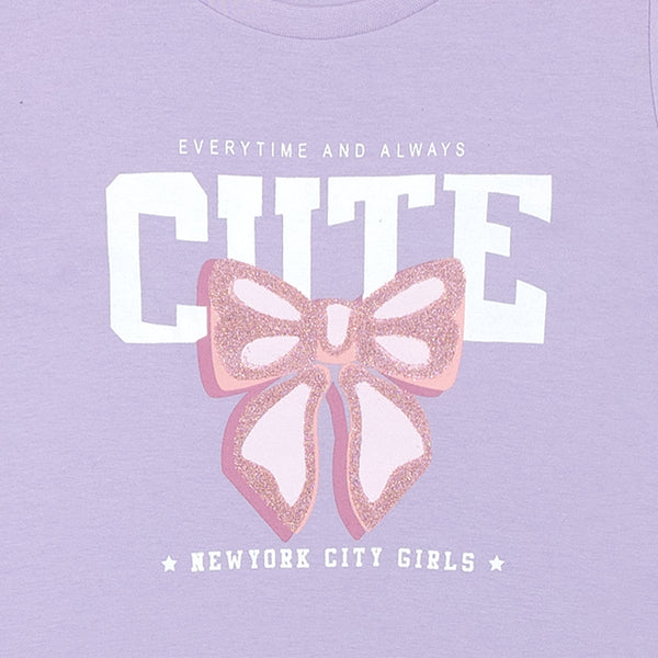 מארז 2 חליפות סגול-שחור-לבן בנות