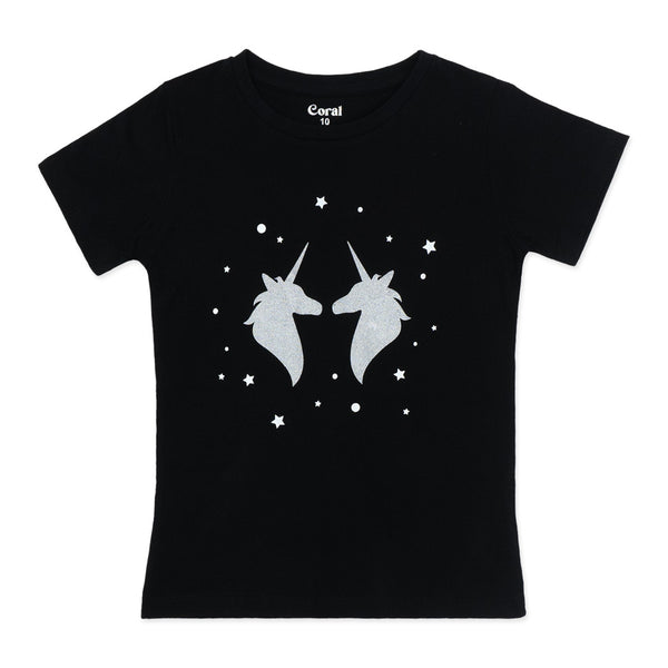 מארז 2 חליפות הדפסי חד-קרן בנות