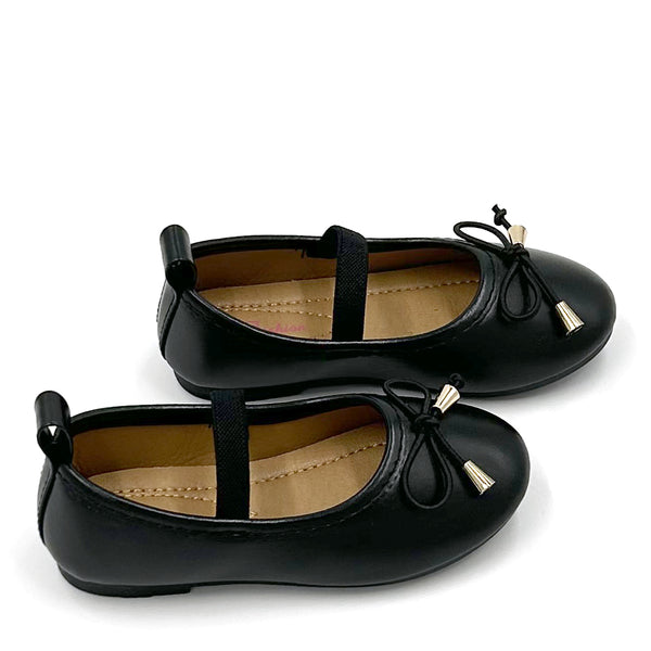 נעלי בובה עם פפיון ורצועת אחיזה בנות ופעוטות