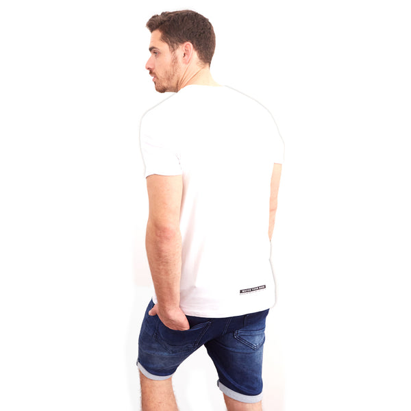 מכנס ג'ינס שורט עם גומי ושרוכים גברים