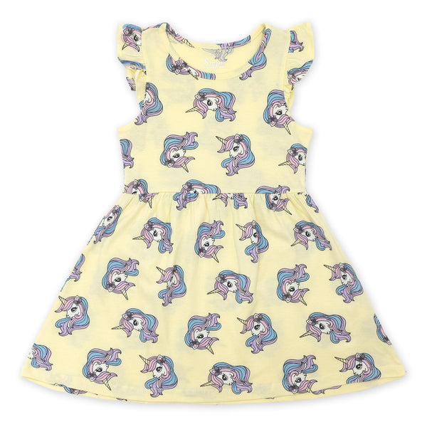 זוג שמלות בהדפסי חד קרן בנות