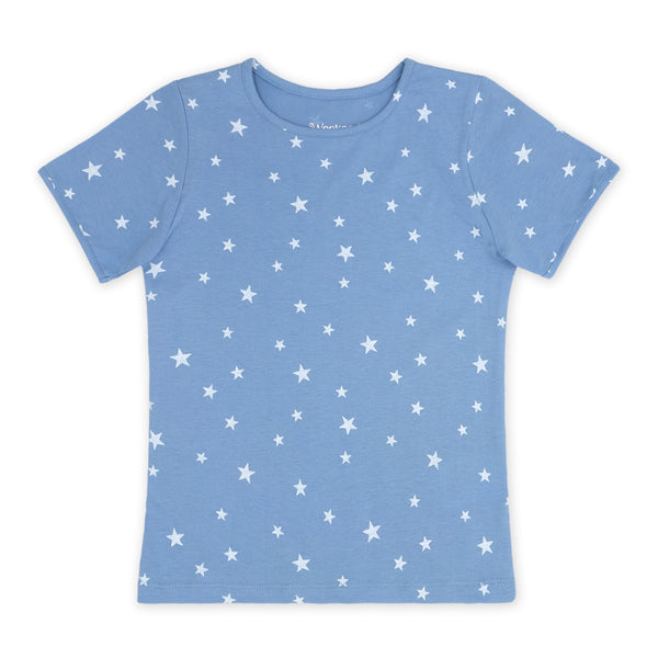 זוג פיג'מות עם הדפסי פיה וכוכבים בנות