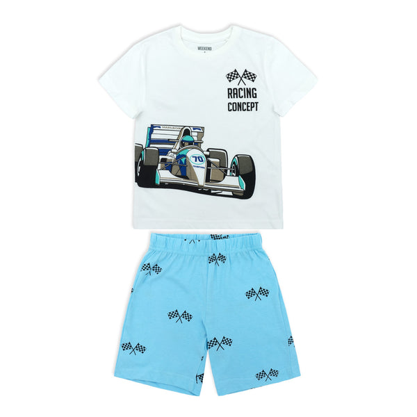 זוג פיג'מות מודפסות