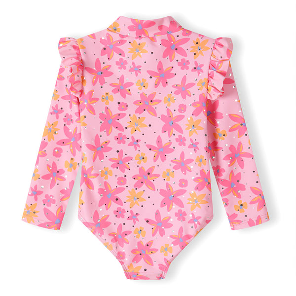 חליפת שחיה ארוכה פרחונית מינוטי תינוקות בנות