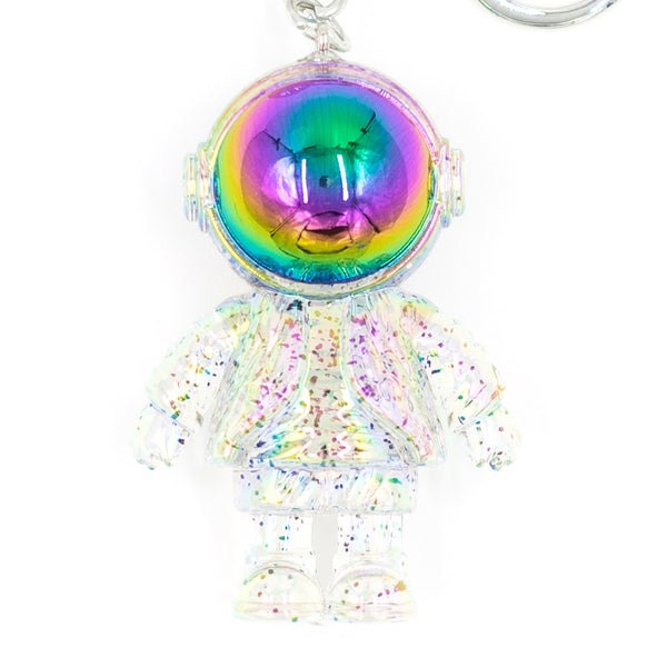 מחזיק מפתחות אסטרונאוט שקוף