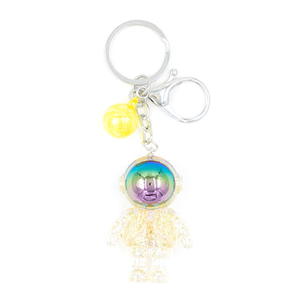 מחזיק מפתחות אסטרונאוט שקוף