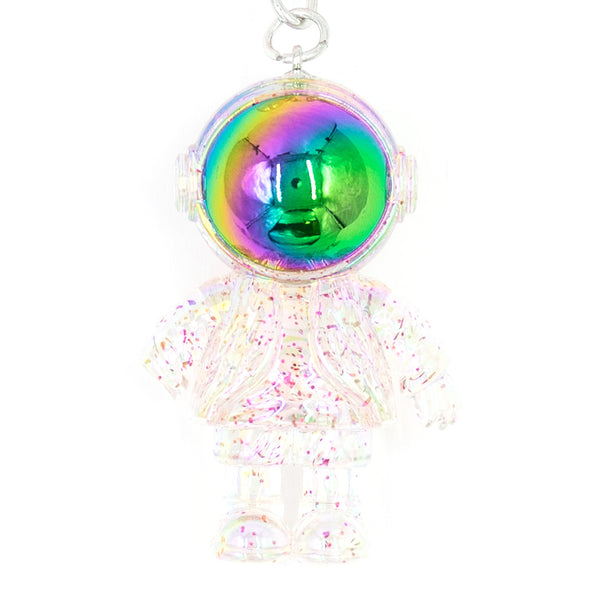 מחזיק מפתחות אסטרונאוט שקוף