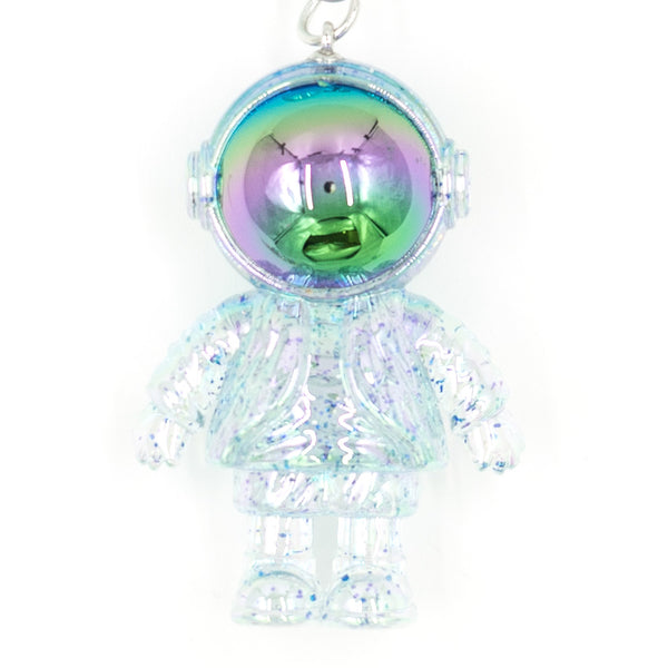 מחזיק מפתחות אסטרונאוט שקוף