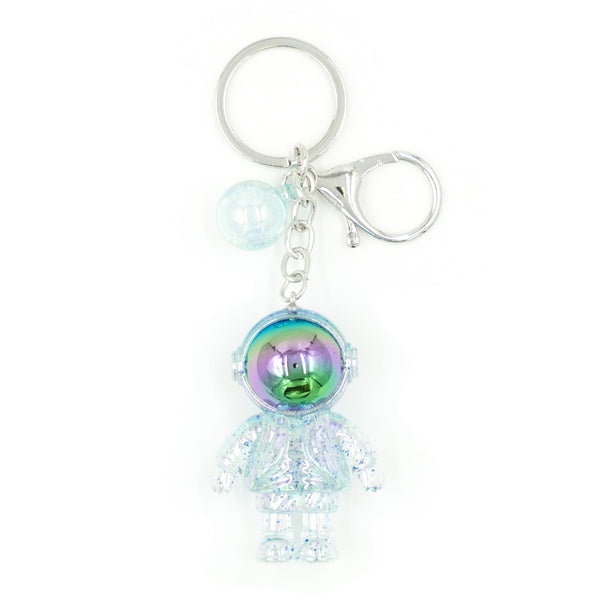 מחזיק מפתחות אסטרונאוט שקוף