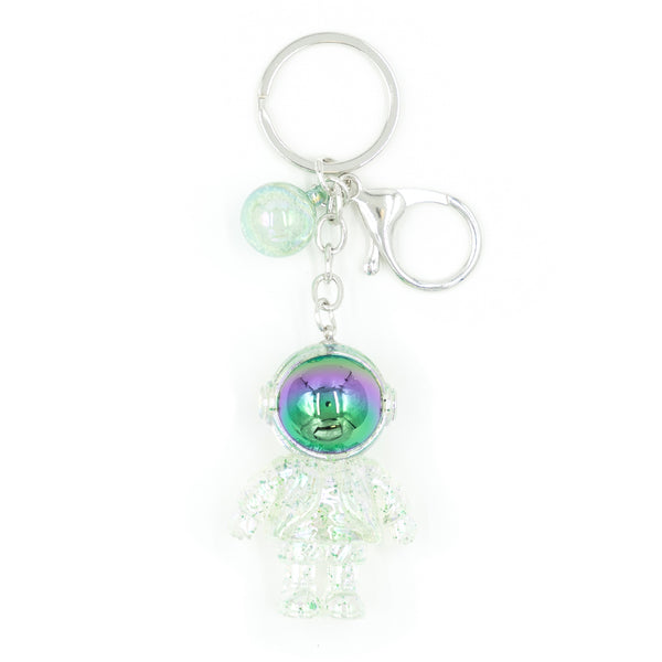 מחזיק מפתחות אסטרונאוט שקוף