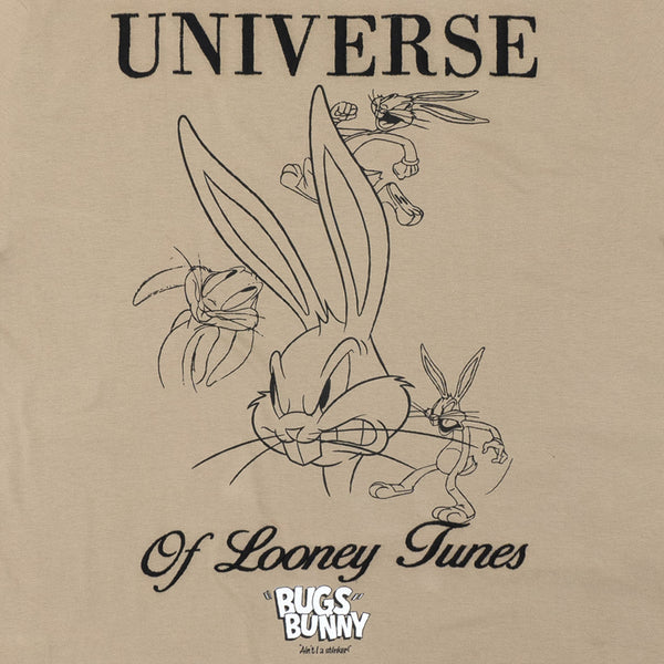 חולצה אוברסייז עם רקמה והדפס דו צדדי באגס באני גברים