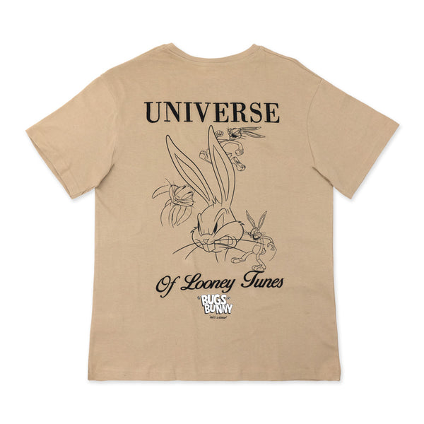 חולצה אוברסייז עם רקמה והדפס דו צדדי באגס באני גברים