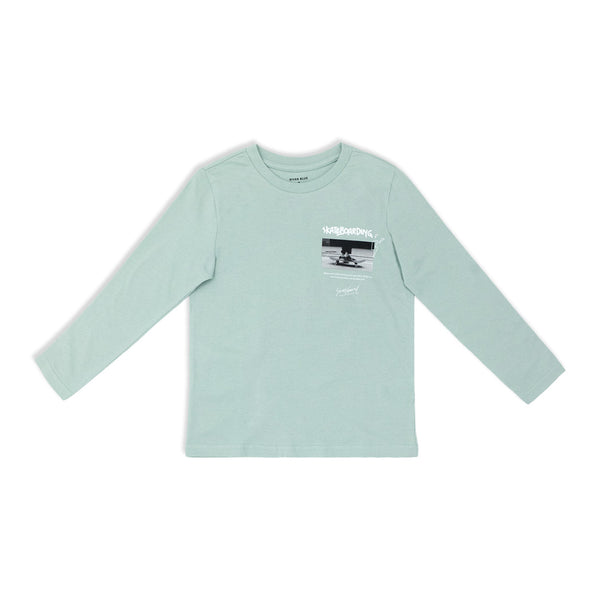 חולצת מעבר מודפסת סקייטבורד