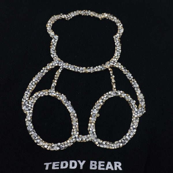 זוג חולצות עם אפליקציה וסיומת גומי בנות