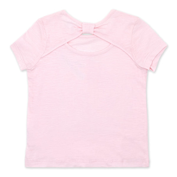 זוג חולצות עם גב פתוח ואפליקציות בנות