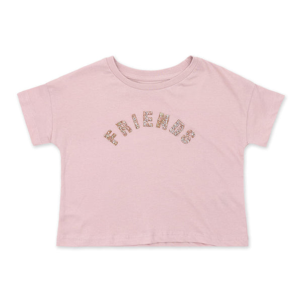 זוג חולצות בגזרה רחבה עם אפליקציות בנות