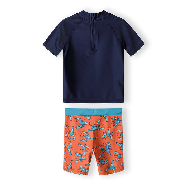 חליפת שחייה בשני חלקים הדפס לובסטר בנים