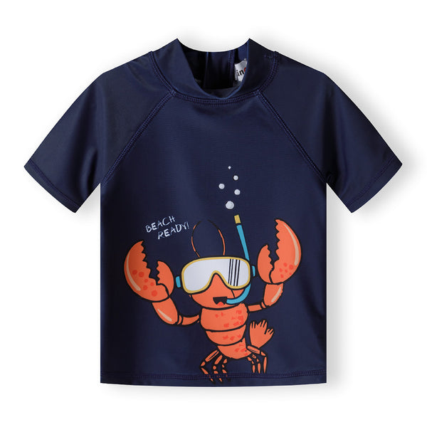 חליפת שחייה בשני חלקים הדפס לובסטר בנים