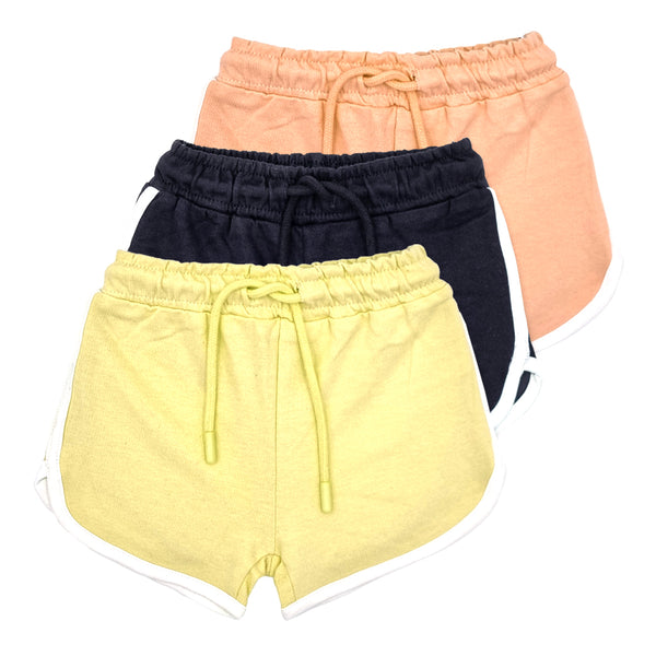 מארז 3 מכנסי פרנץ' טרי קצרים תינוקות בנות