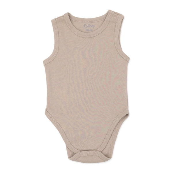 מארז 3 בגדי גוף חום-פלדה-כאמל תינוקות בנים