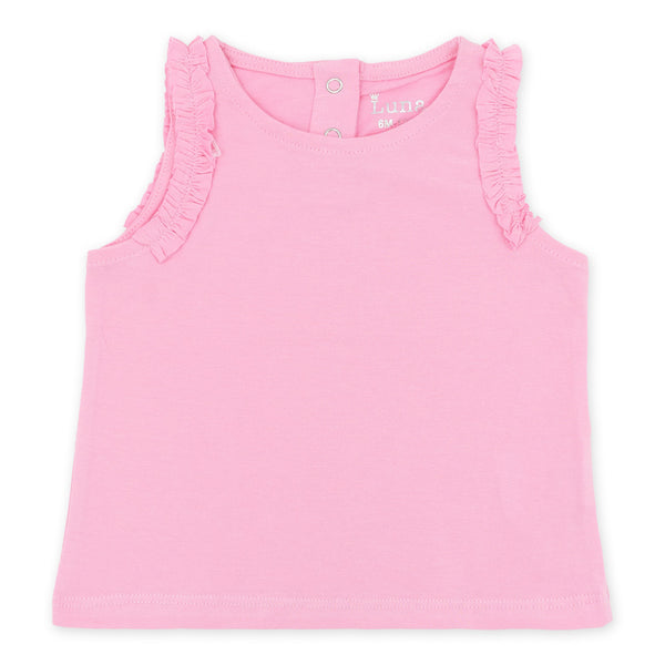 מארז 3 חולצות עם מלמלה ללא שרוול תינוקות בנות