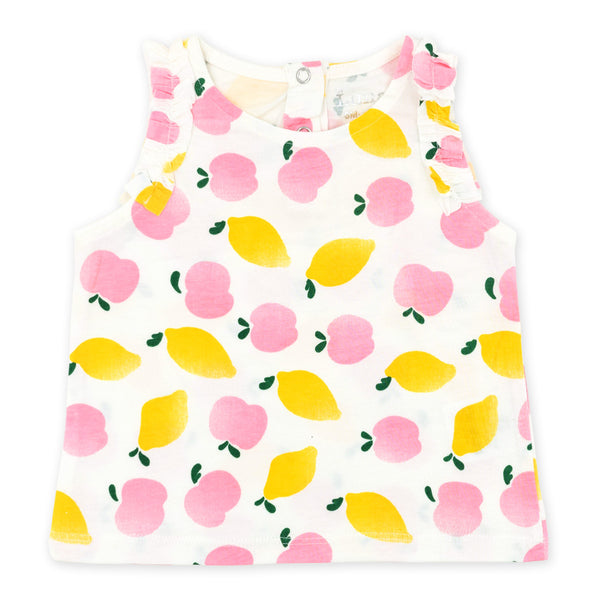 מארז 3 חולצות עם מלמלה ללא שרוול תינוקות בנות