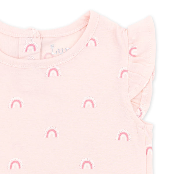 מארז 3 חולצות סגול-לבן-אפרסק תינוקות בנות