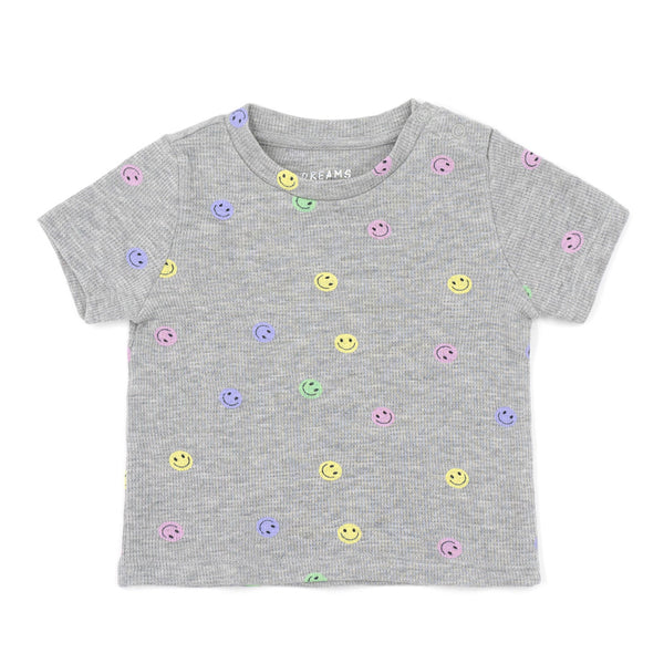 שתי פיג'מות ופל לבבות וסמיילי תינוקות ופעוטות בנות