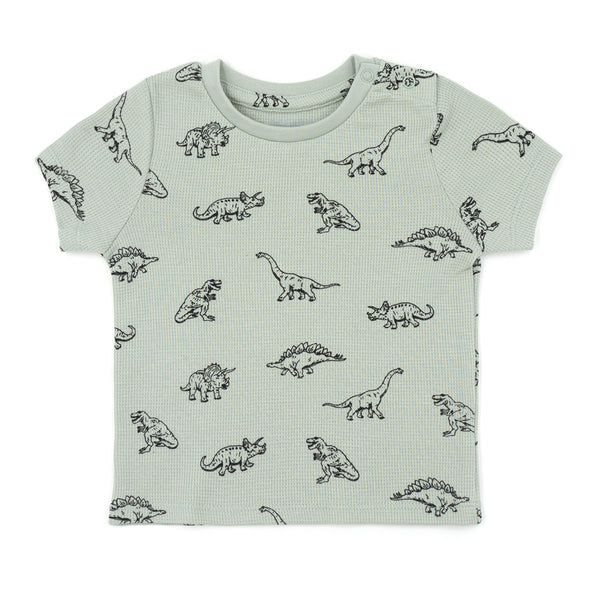 שתי פיג'מות ופל סמיילי ודינוזאורים תינוקות ופעוטים בנים