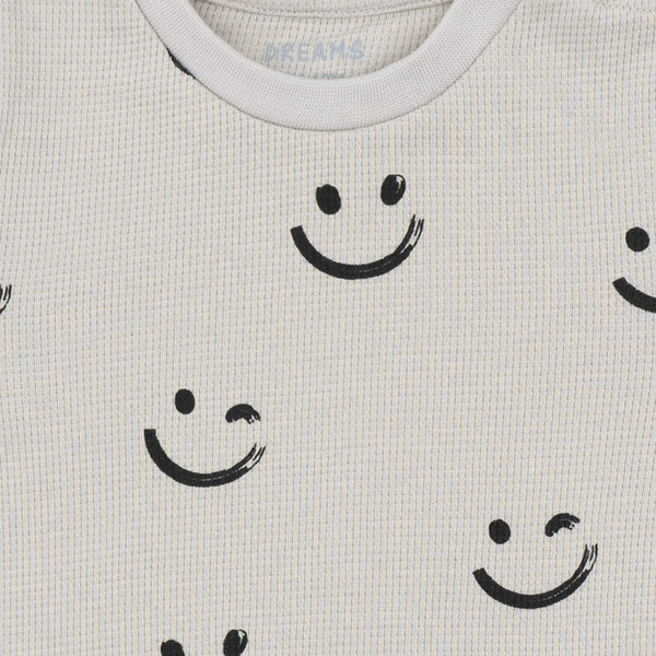 שתי פיג'מות ופל סמיילי ודינוזאורים תינוקות ופעוטים בנים