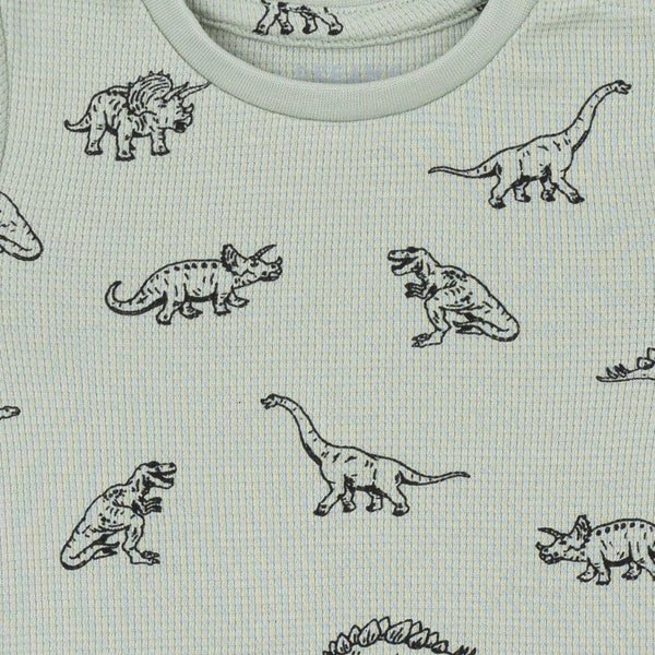 שתי פיג'מות ופל סמיילי ודינוזאורים תינוקות ופעוטים בנים